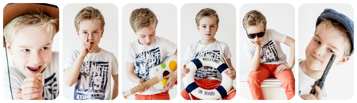 Fotowettbewerb mit lustigen Kinderfotos: Beispiel einer Foto-Collage mit Storytelling