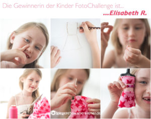 Collage lustige Kinderfotos